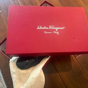 Ferragamo patent leather men’s dress shoes